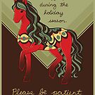 "It's Okay to Struggle During the Holiday Season" Dala Horse by thelatestkate