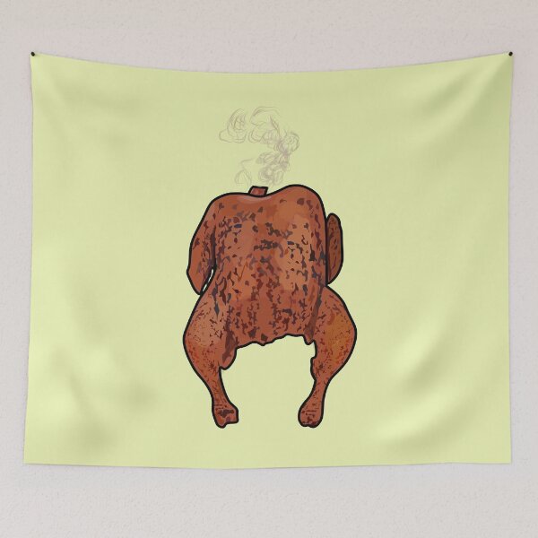 Item preview, Roast chicken cartoon illustration designed and sold by Misscartoon.