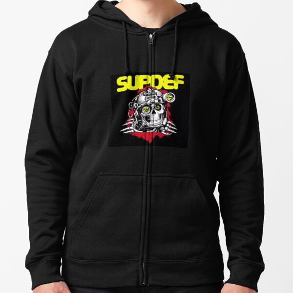 SupDef LOGO Hoodies L/BK(検 米軍実物 フーディパーカー 黒 ブラック