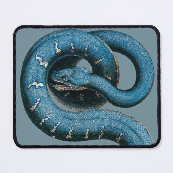 Item preview, Blue Snake Engraving - on Blue designed and sold by boltjesdesign.