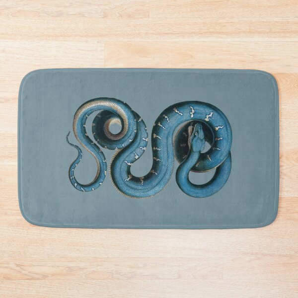 Item preview, Blue Snake Engraving - on Blue designed and sold by boltjesdesign.