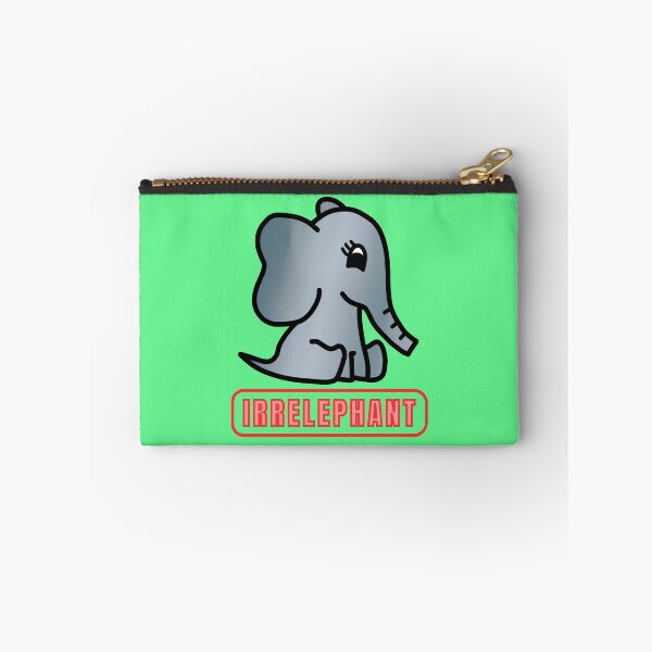 Item preview, Irrelephant - Elephant Pun with Cute Little Baby Elephant designed and sold by LadySquiggle.