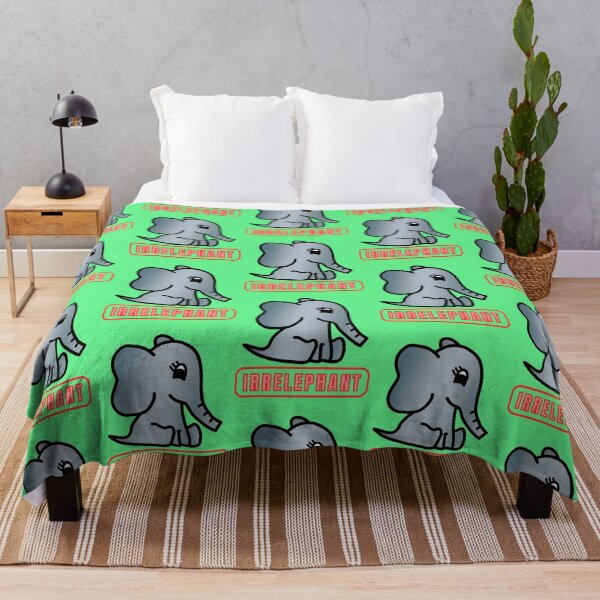 Item preview, Irrelephant - Elephant Pun with Cute Little Baby Elephant designed and sold by LadySquiggle.