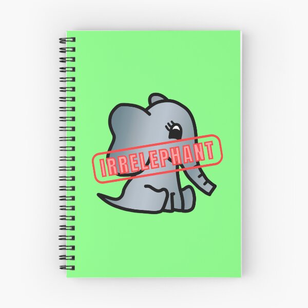Item preview, Irrelephant - Elephant Pun with Cute Little Baby Elephant designed and sold by LadySquiggle.