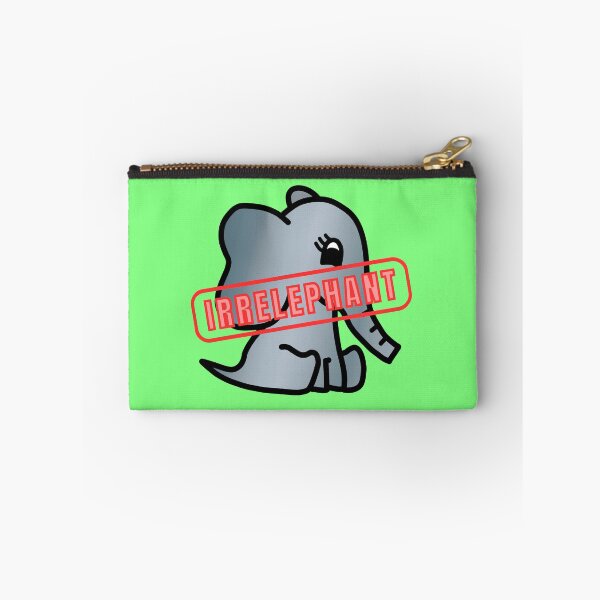 Item preview, Irrelephant - Elephant Pun with Cute Little Baby Elephant designed and sold by LadySquiggle.