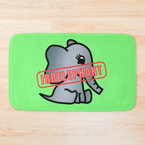 Item preview, Irrelephant - Elephant Pun with Cute Little Baby Elephant designed and sold by LadySquiggle.