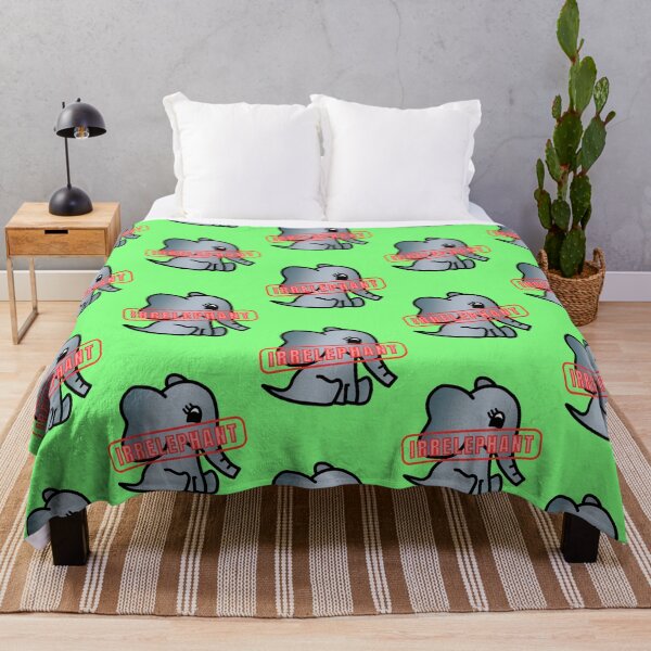 Item preview, Irrelephant - Elephant Pun with Cute Little Baby Elephant designed and sold by LadySquiggle.