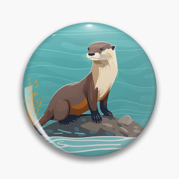 Item preview, River Otter designed and sold by Raccoonidae.