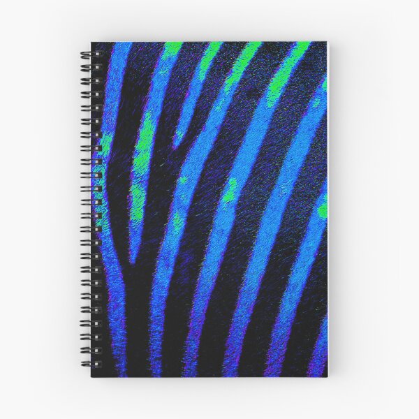 Item preview, Electric Zebra Stripes in Neon Blue designed and sold by WildArtDesigns.