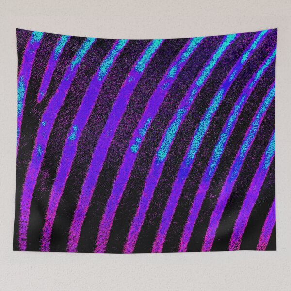 Artikelvorschau, Elektrische Zebrastreifen in Neonviolett entworfen und verkauft von WildArtDesigns.