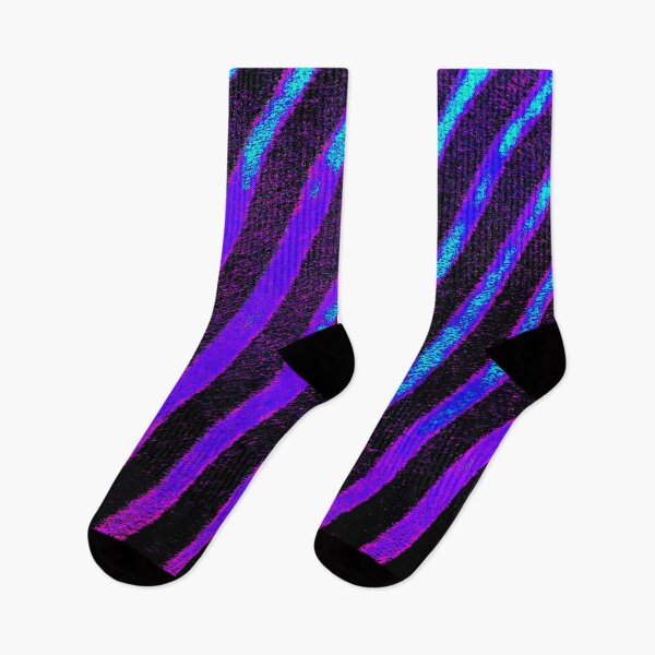 Artikelvorschau, Elektrische Zebrastreifen in Neonviolett entworfen und verkauft von WildArtDesigns.