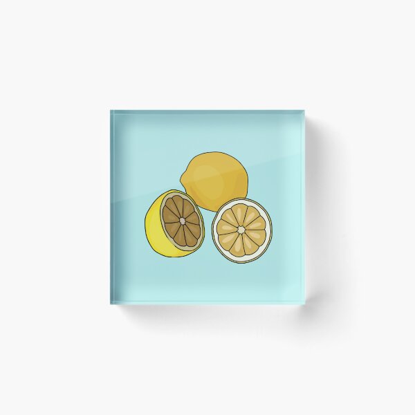 Item preview, Lemon cartoon illustration designed and sold by Misscartoon.