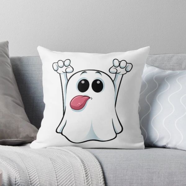 Ghost discount emoji pillow