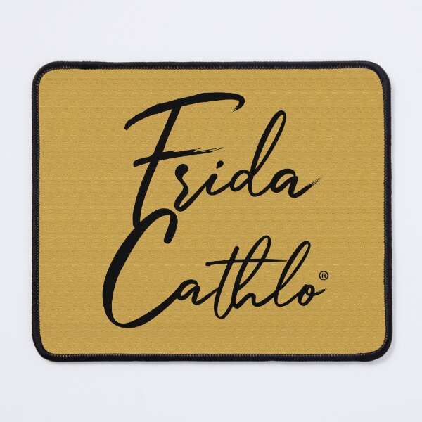Item preview, Mustard Text B back Cat Frida Cathlo version of - Frida Kahlo designed and sold by Jaime Ortiz.