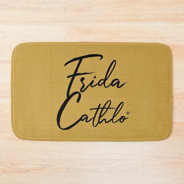 Item preview, Mustard Text B back Cat Frida Cathlo version of - Frida Kahlo designed and sold by Jaime Ortiz.