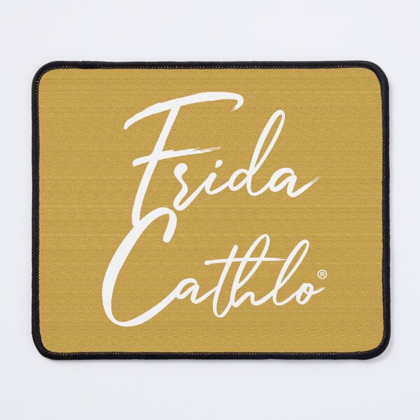 Item preview, Mustard Text W back Cat Frida Cathlo version of - Frida Kahlo designed and sold by Jaime Ortiz.