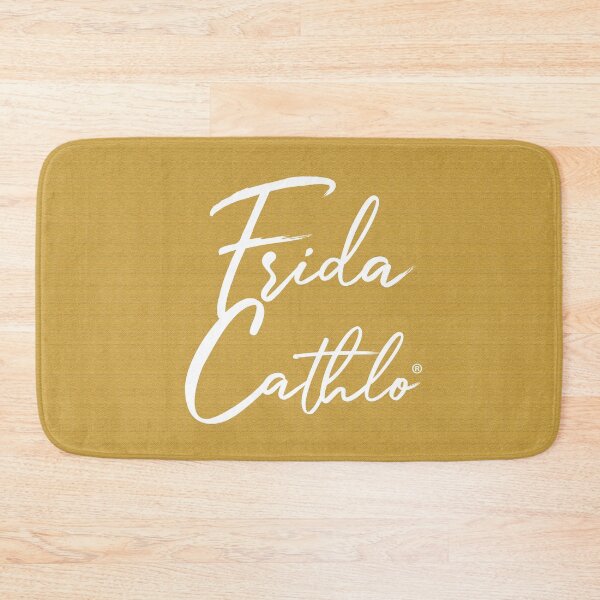 Item preview, Mustard Text W back Cat Frida Cathlo version of - Frida Kahlo designed and sold by Jaime Ortiz.