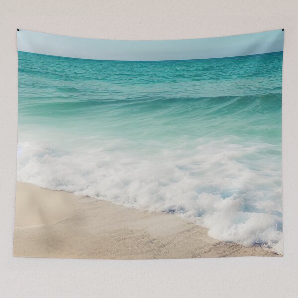 Item preview, Turquoise Blue Ocean Shore Waves  designed and sold by CraftingHouse.
