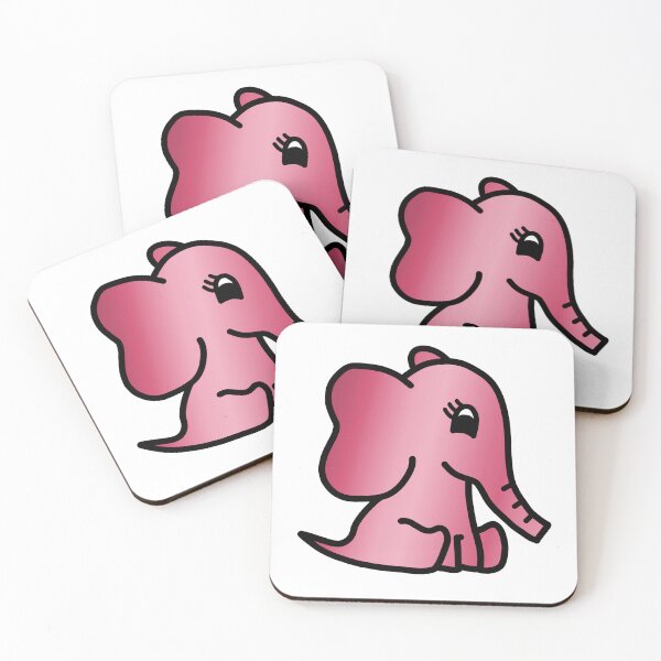 Item preview, Cute Little Baby Elephant - Pink designed and sold by LadySquiggle.