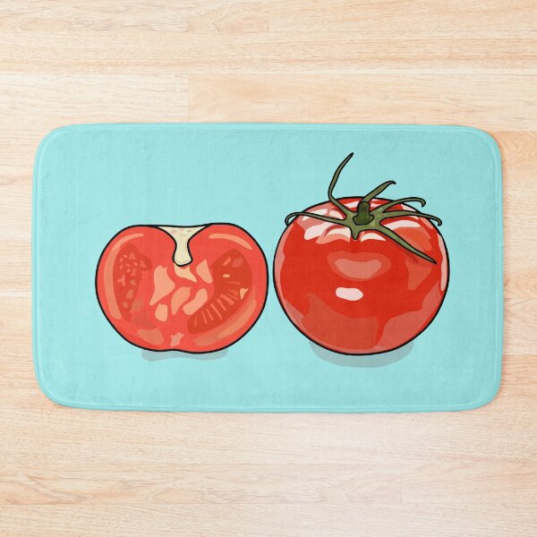 Item preview, Tomato cartoon illustration designed and sold by Misscartoon.
