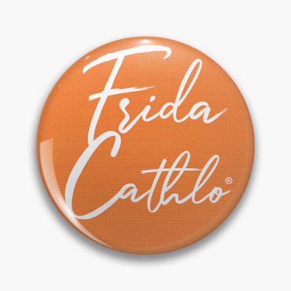 Item preview, Orange Text W back Cat Frida Cathlo version of - Frida Kahlo designed and sold by Jaime Ortiz.