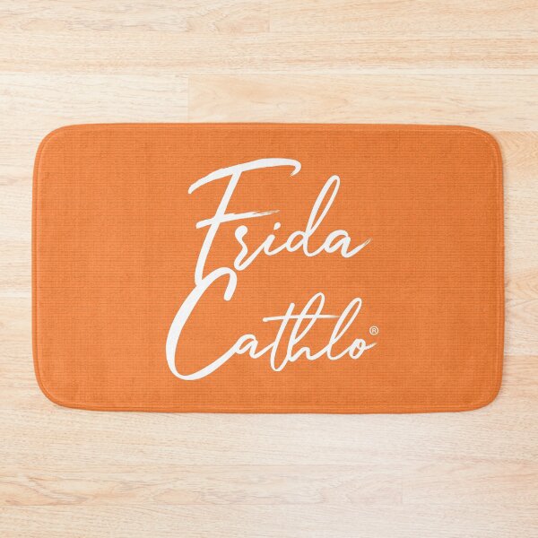 Item preview, Orange Text W back Cat Frida Cathlo version of - Frida Kahlo designed and sold by Jaime Ortiz.