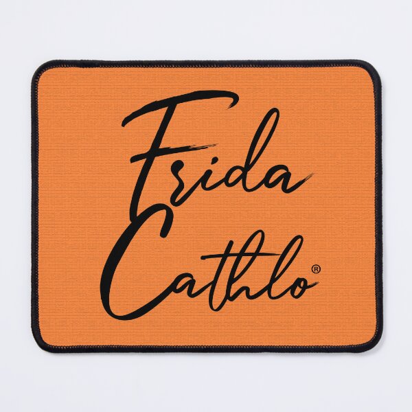 Item preview, Orange Text B back Cat Frida Cathlo version of - Frida Kahlo designed and sold by Jaime Ortiz.