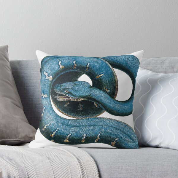 Item preview, Blue Snake Engraving - on White designed and sold by boltjesdesign.