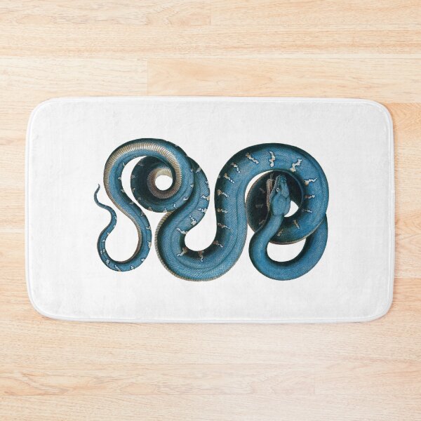 Item preview, Blue Snake Engraving - on White designed and sold by boltjesdesign.