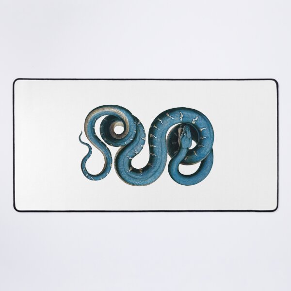 Item preview, Blue Snake Engraving - on White designed and sold by boltjesdesign.