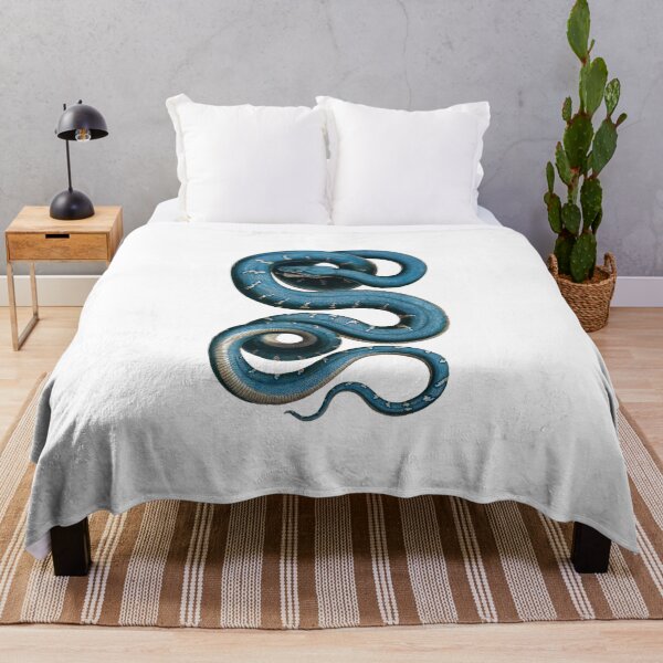 Item preview, Blue Snake Engraving - on White designed and sold by boltjesdesign.
