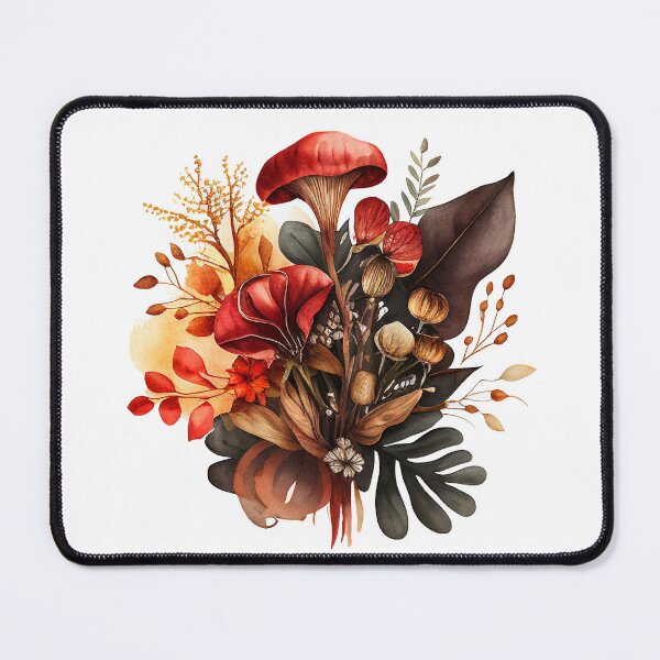 Item preview, Watercokor bouquet with mushrooms designed and sold by YeKnot.