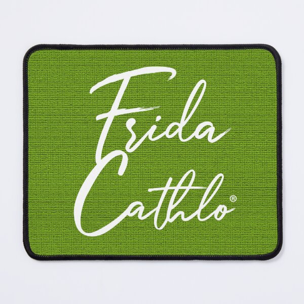 Item preview, Green Text W back Cat Frida Cathlo version of - Frida Kahlo designed and sold by Jaime Ortiz.