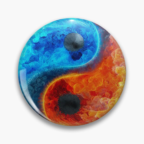 Item preview, Illustration of fire in the form of yin and yang symbol. designed and sold by ShopThousand.