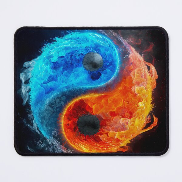 Item preview, Illustration of fire in the form of yin and yang symbol. designed and sold by ShopThousand.