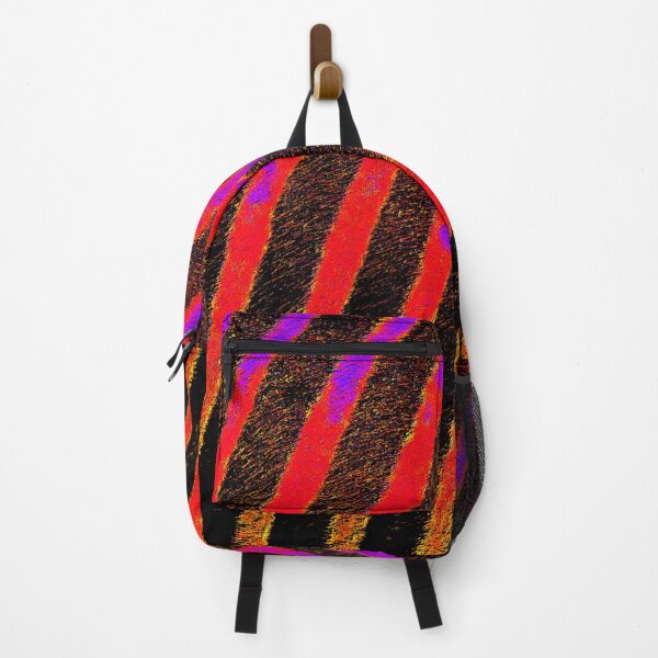 Item preview, Electric Zebra Stripes in Neon Red and Yellow designed and sold by WildArtDesigns.