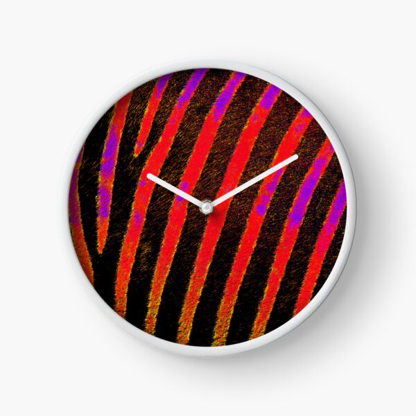 Item preview, Electric Zebra Stripes in Neon Red and Yellow designed and sold by WildArtDesigns.