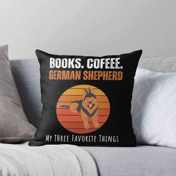 Item preview, Books,Coffee, German Shepherd - My Three Favorite Things designed and sold by So Witcasm ?.