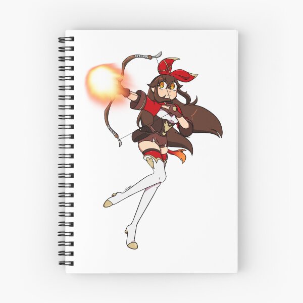 Item preview, Genshin Impact Amber Gliding Champion Action Pose Sticker designed and sold by SophaSopha.