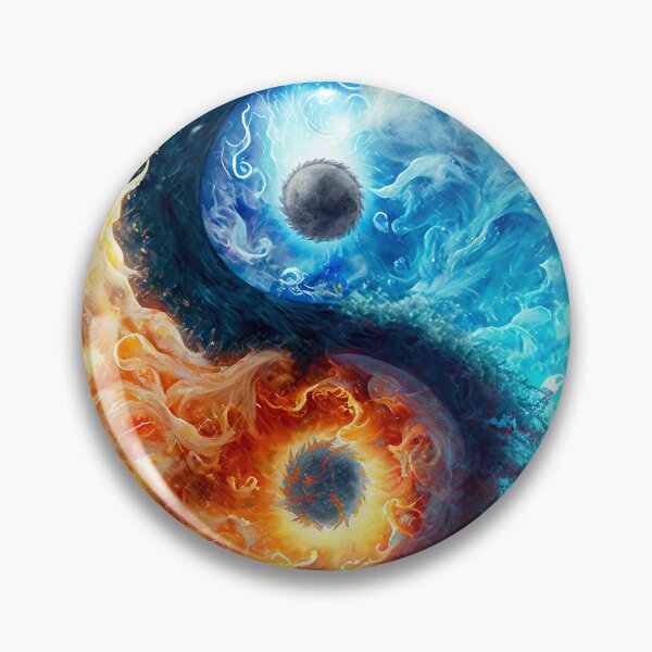 Item preview, Illustration of fire in the form of yin and yang symbol. No.2 designed and sold by ShopThousand.