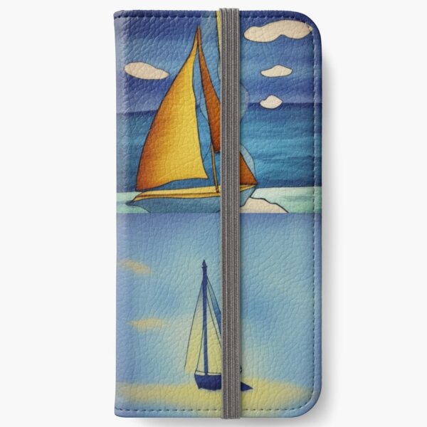 Lonely Sail iPhone Wallet