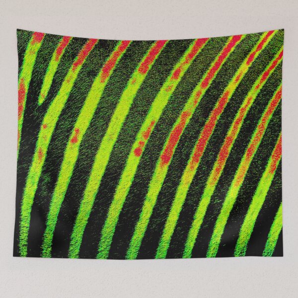 Artikelvorschau, Elektrische Zebrastreifen in Neon Lime entworfen und verkauft von WildArtDesigns.