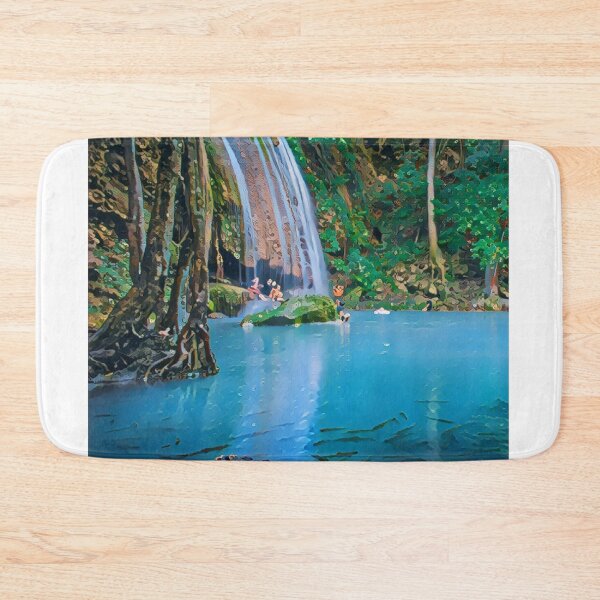 Item preview, Romantic Waterfall Art Print - For a nature lover, decorating art print. designed and sold by Wentoo.