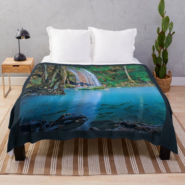 Item preview, Romantic Waterfall Art Print - For a nature lover, decorating art print. designed and sold by Wentoo.
