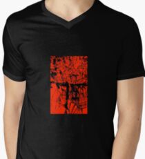 Red Men's V-Neck T-Shirt