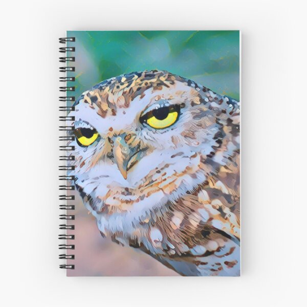 Item preview, Dozy Owl Art Portrait - For a nature lover, for an owl lover, decorating owl art print. designed and sold by Wentoo.