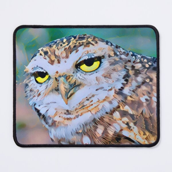 Item preview, Dozy Owl Art Portrait - For a nature lover, for an owl lover, decorating owl art print. designed and sold by Wentoo.
