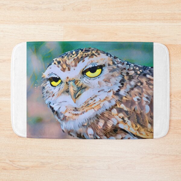 Item preview, Dozy Owl Art Portrait - For a nature lover, for an owl lover, decorating owl art print. designed and sold by Wentoo.