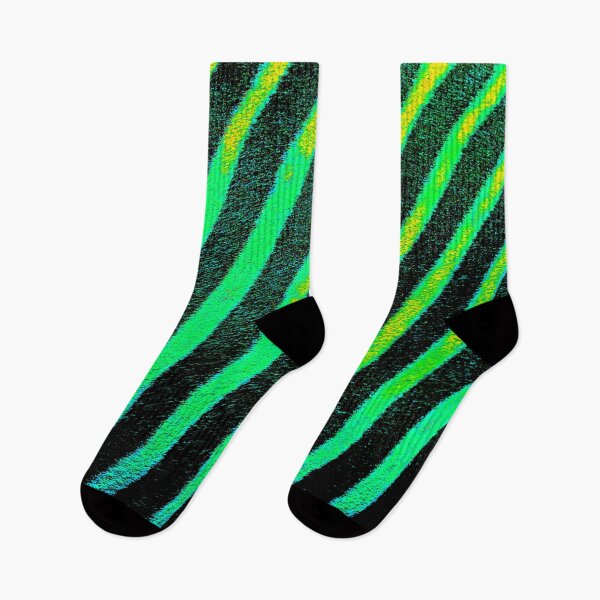 Item preview, Electric Zebra Stripes in Neon Green and Yellow designed and sold by WildArtDesigns.