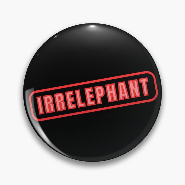 Item preview, Irrelephant Stamp - Elephant Pun designed and sold by LadySquiggle.
